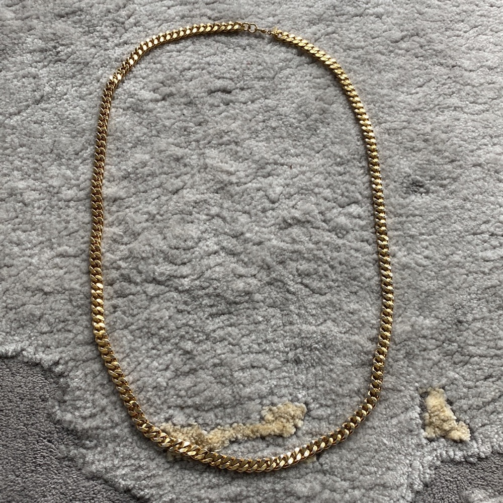 Beautiful Cuban Link Goldtone Metal Monet Long Necklace. Lightly used.